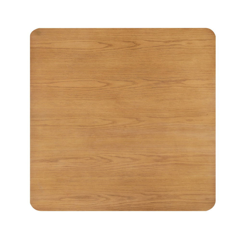 Wood Square Floor Shelf Coffee Table - Oak
