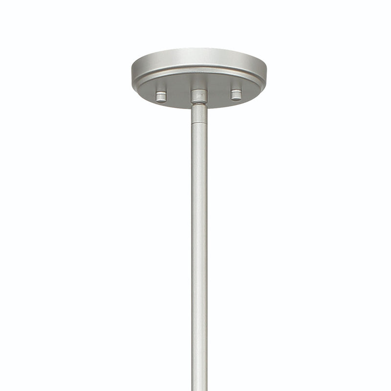 Candle Style Multi Light Metal Dimmable Chandelier - Silver