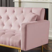 Load image into Gallery viewer, PINK  Convertible Folding Futon Sofa Bed , Sleeper Sofa Couch for Compact Living Space.
