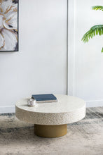 Load image into Gallery viewer, Unique Capiz Coffee Table &amp; Pedestal Base
