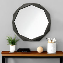 Load image into Gallery viewer, 41" Octagon Frame Wall Mirror - Black
