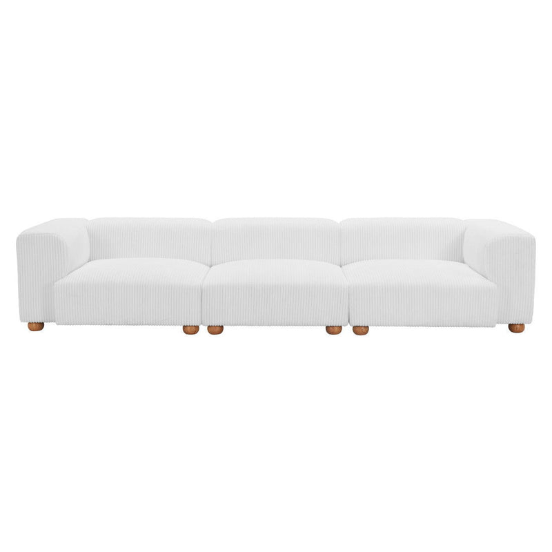 Upholstered Sofa - White