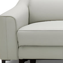Load image into Gallery viewer, Leather Reclining Sofa - Gray / Black
