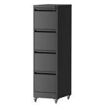 Load image into Gallery viewer, Drawer Metal Locking Vertical File Cabinet With Wheels Heavy Duty Lockable Storage

