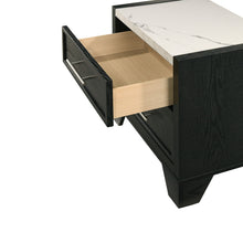 Load image into Gallery viewer, 2 Drawers Nightstand - Black / White
