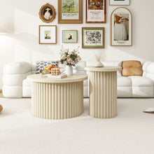 Load image into Gallery viewer, Modern Round Coffee Table And Side Table (Set of 2)
