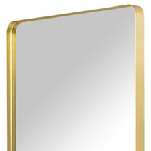Load image into Gallery viewer, Freestanding Aluminum Ornate Framed Accent Mirror - Gold
