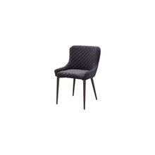 Load image into Gallery viewer, Tufted Upholstered Velvet Dining Side Chair - Gray
