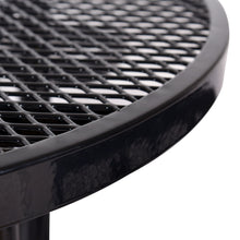 Load image into Gallery viewer, Round Outdoor Steel Picnic Table With Umbrella Pole
