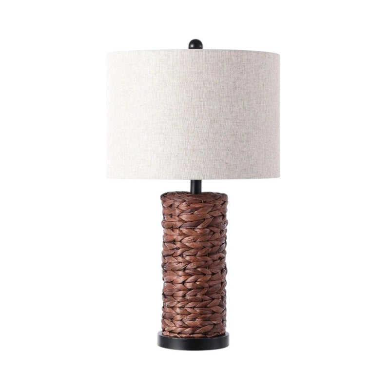 Table Lamps With Drum Shades (Set of 2) - Dark Brown