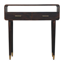 Load image into Gallery viewer, Solid Wood Solid Console Table With Shelf With Two Drawers (719158) - Brown
