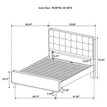 Load image into Gallery viewer, Carson Carrington - Platform Bed With Tufted Upholstery
