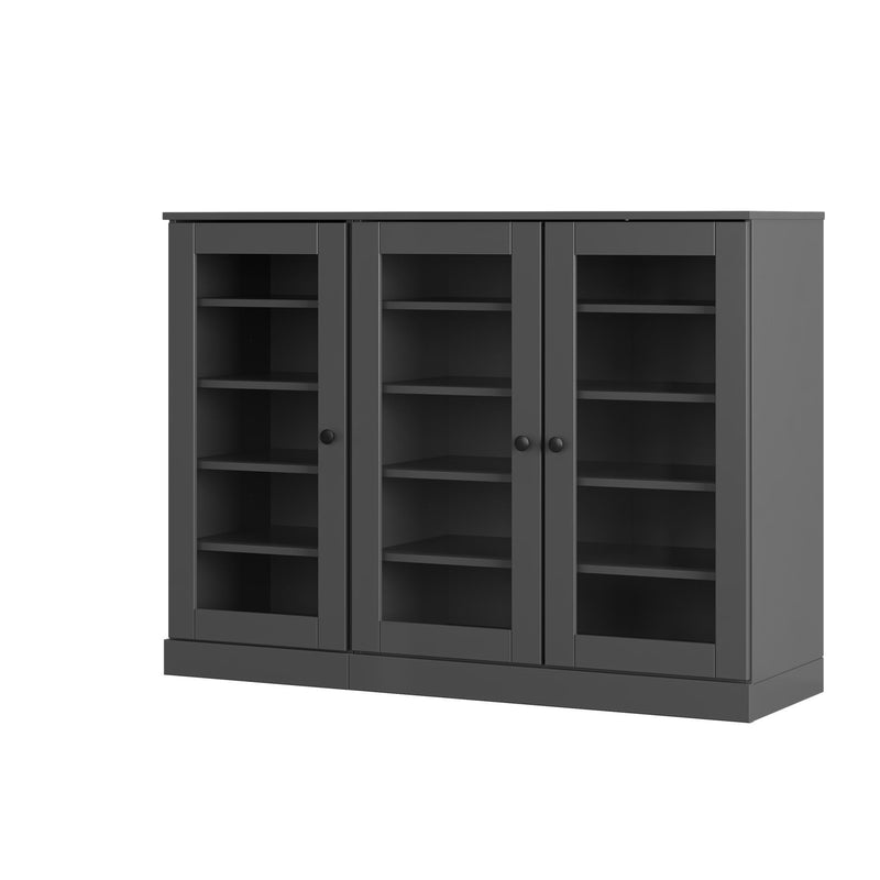 Solid Woodshoe Storage Cabinet (756019) - Gray
