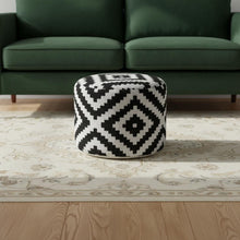 Load image into Gallery viewer, Cotton Blend Ottoman - Black
