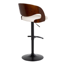 Load image into Gallery viewer, Pino - Mid Century Modern Adjustable Barstool With Swivel With Rounded T Footrest (Set of 2)
