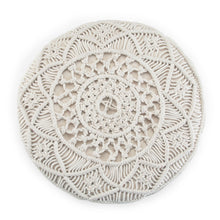 Load image into Gallery viewer, Coates - Round Macrame Pouf - Natural
