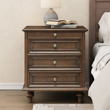 Load image into Gallery viewer, Farmhouse Nightstand With 4 Drawers
