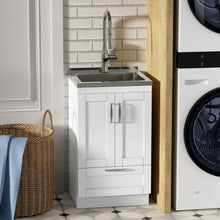 Load image into Gallery viewer, Reed - Deluxe Laundry Cabinet With Pull-Out Faucet And Stainless Steel Sink
