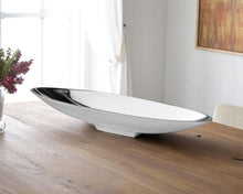 Load image into Gallery viewer, 20" Contempo Shiny Short Boat Tray - Silver
