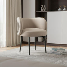 Load image into Gallery viewer, Velvet And Black Solid Color Arm Chair - Gray
