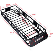 Load image into Gallery viewer, Motoring Rooftop Cargo Carrier Basket Steel, Universal Fit Roof Rack
