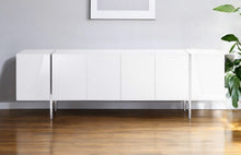 Load image into Gallery viewer, 95" Stainless Steel Solid Console Table - White
