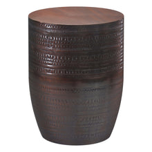 Load image into Gallery viewer, Johnsen - Handcrafted Large Metal Accent Table
