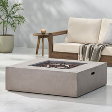 Load image into Gallery viewer, Modern 50,000 Btu Square Fire Table With Propane Tank
