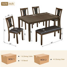 Load image into Gallery viewer, Modern Dining Table Set With Upholstered Chairs
