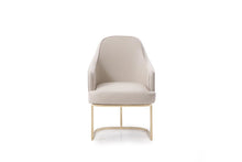 Load image into Gallery viewer, Modern Upholstered Fabric Dining Arm Chair - Gray
