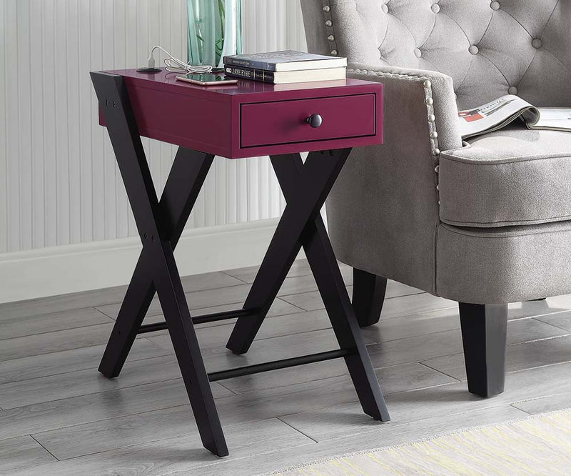 Fierce - Accent Table With Built In USB Port