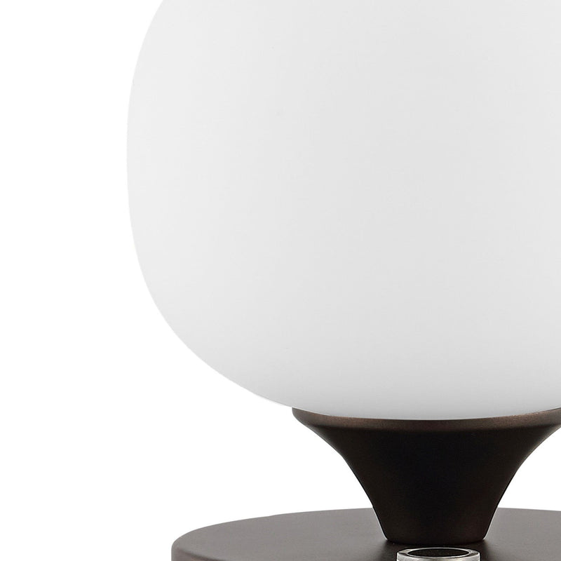 6" Novelty USB Table Lamp With Globe Shade - Antiqued Bronze