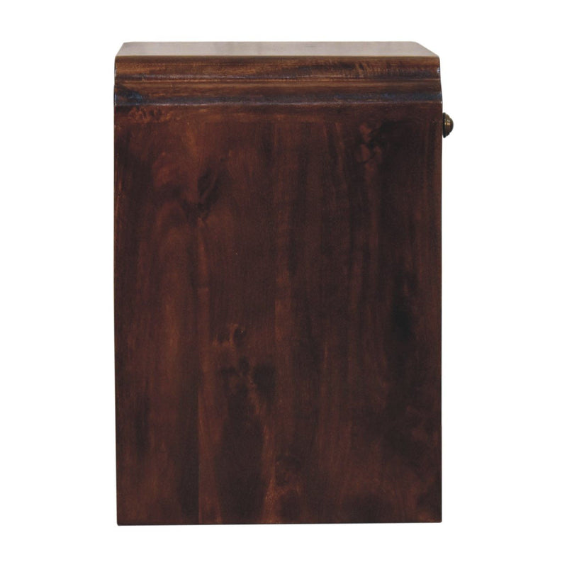 20" Solid Wood One Drawer Nightstand - Chestnut