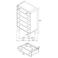 Load image into Gallery viewer, Winston - 5 Drawer Bedroom Chest - Wood
