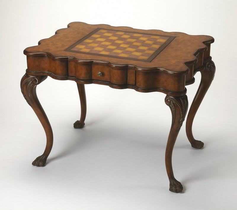 Traditional Game Table - Brown