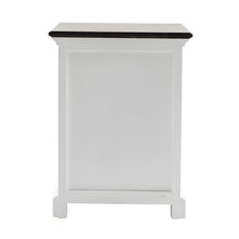 Load image into Gallery viewer, Three Drawer Wood Nightstand - White And Brown
