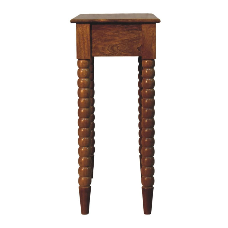 Solid Wood Console Table With Drawer - Brown