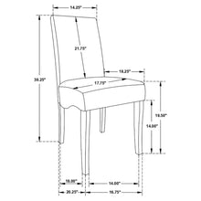 Load image into Gallery viewer, Upholstered Dining Chair Soft Padded Seat And Flared Back Design (Set of 2) - Gray
