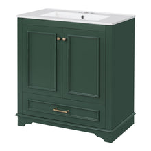 Load image into Gallery viewer, Bathroom Vanity With Sink, Cabinet &amp; 2 Soft Closing Doors &amp; Adjustable Shelf
