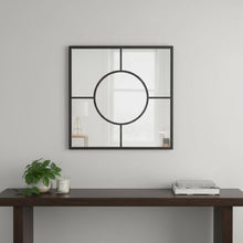 Load image into Gallery viewer, 24" Square Metal Framed Accent Mirror - Graphite
