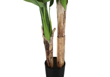 Load image into Gallery viewer, 55" Tall, Artificial Plant, Banana Tree, Indoor, Faux, Fake, Floor, Greenery, Potted, Real Touch, Decorative - Green / Black
