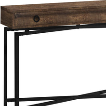 Load image into Gallery viewer, Cross Leg Console Table - Brown And Black
