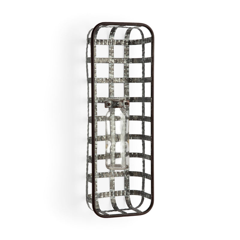 Bottle Wall Vase - Black / Clear / Gray