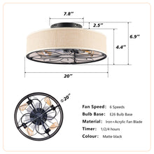 Load image into Gallery viewer, Lotus Bladeless Ceiling Fan With Remote Control For Living Room - Matte Black
