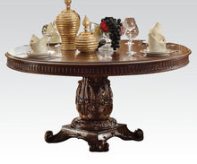 Load image into Gallery viewer, 60" Solid Wood Pedestal Base Dining Table - Brown

