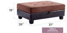 Load image into Gallery viewer, Stylish Storage Contemporary Ottoman
