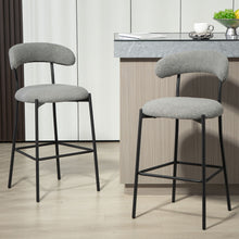 Load image into Gallery viewer, Counter Height Bar Stools With Powder Coating Base And Footrest
