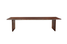 Load image into Gallery viewer, 108" Solid Wood Live Edge Sled Base Dining Table - Brown
