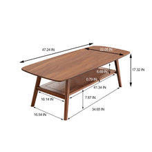 Load image into Gallery viewer, Low Coffee Table With Storage Shelf
