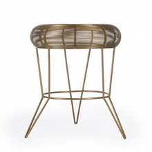 Load image into Gallery viewer, Iron Round End Table - Antique Gold
